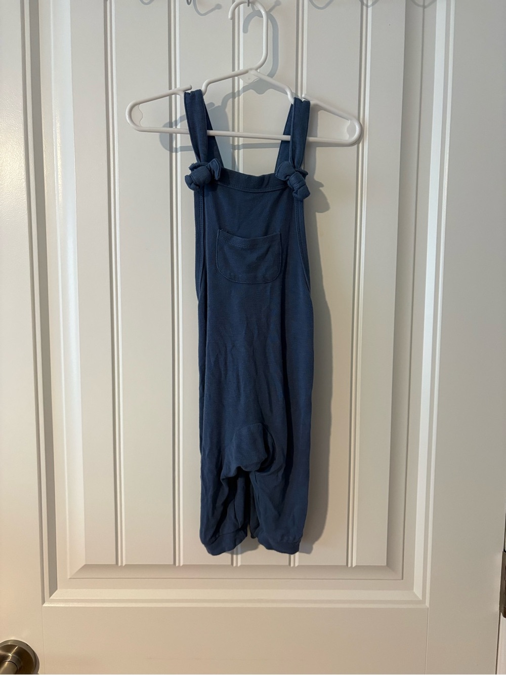 Kyte Baby Knot-Strap Overalls in Steel